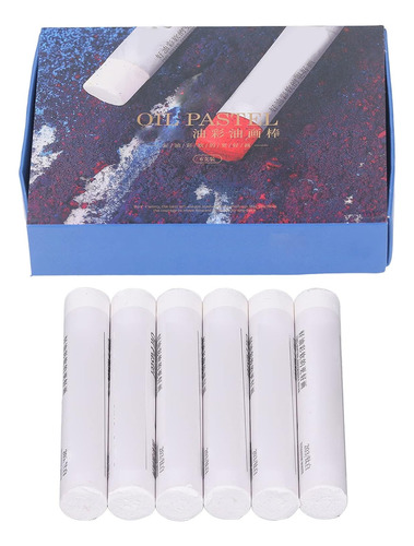 Blanco Pasteles Al Óleo, 6pcs Suave Aceite Sticks Set ...