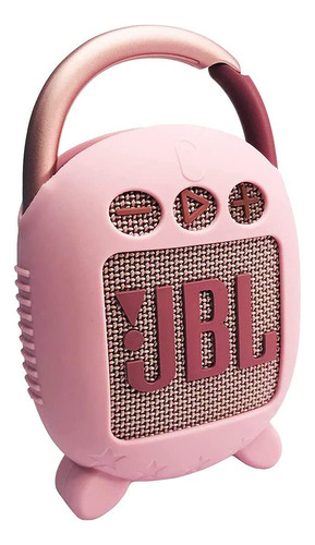 Funda De Silicona Rosa Para Altavoz Bluetooth Jbl Clip 4