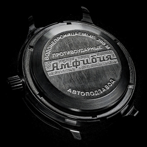 Relógio de pulso Vostok 120512 Amphibia 120512 Diver's Wrist Watch Autom Strap Color: verde, cor do bisel, aço inoxidável, cor de fundo, preto