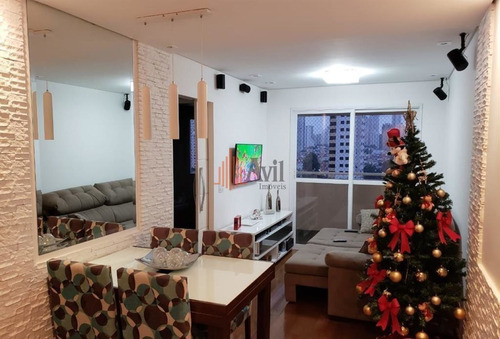Imagem 1 de 14 de Apartamento Com 2 Dormitórios À Venda, 54 M² Por R$ 520.000 - Tatuapé - São Paulo/sp - Av1901