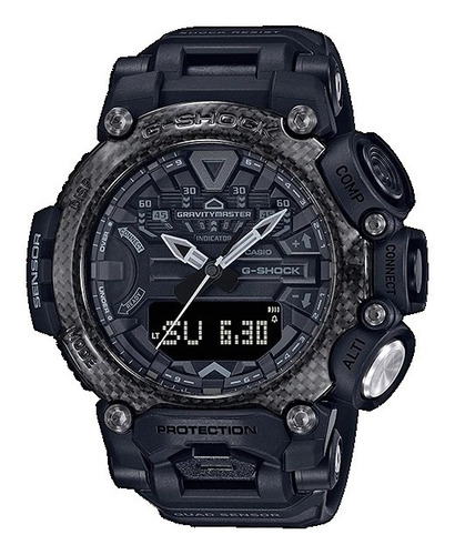 Reloj Casio G-shock Gr-b200-1b Gravitymaster Carbono Negro