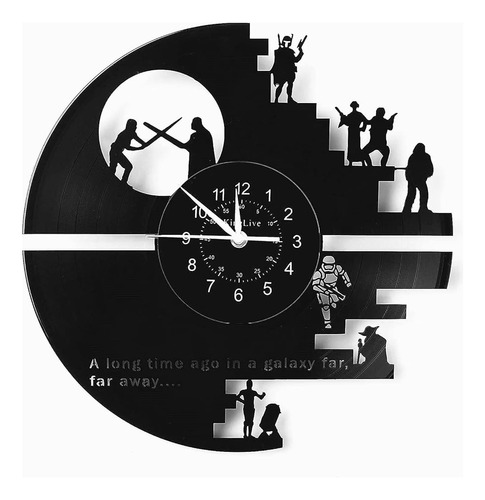 Kinglive Star Wars Reloj De Pared Baño Decoración Reloj De C