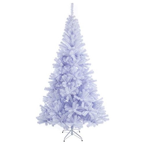 Árbol De Navidad Artificial Blanco Premium De 7.5 Pies...