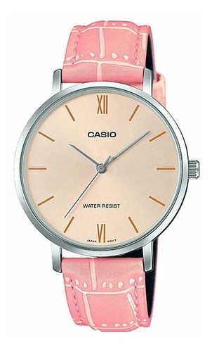 Reloj Mujer Casio Ltp-vt01l-4b Analogo Rosa / Lhua Store