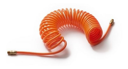 Manguera Espiral Para Compresor De 3/8 7,5m Bremen Color Naranja