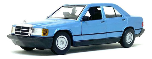 Miniatura Carro Mercedes Benz 190e 1987 1:24 Burago Azul