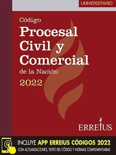 Libro Codigo Procesal Civil Y Comercial 2022 ( Universitario