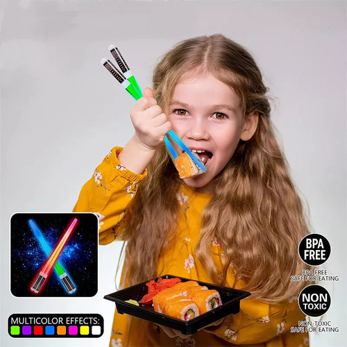 Palillos Con Luz Led, Palitos Fluorescentes De 9 Colores