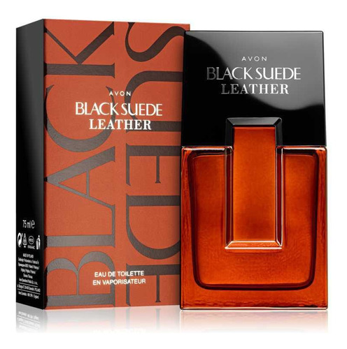 Perfume Black Suede Leather Avon 