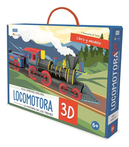 CONSTRUYE UNA LOCOMOTORA 3D, de Valentina Manuzzato. Editorial Manolito Books, tapa blanda en español, 2023