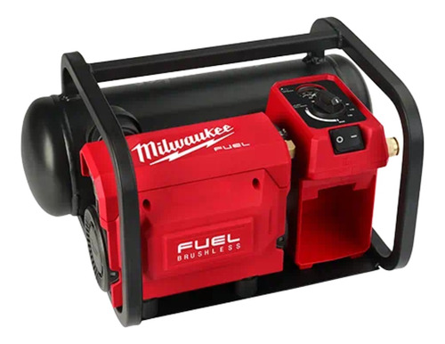 Compresor de aire a batería portátil Milwaukee Tool M18 Fuel 2gal negro/rojo