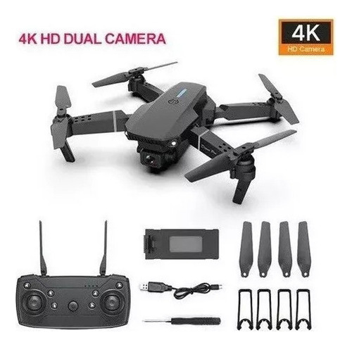 Mini Dron E88 New Rc 4k Hd Barato Con Doble Cámara [u] [u]