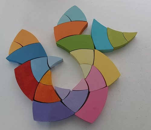 Didáctico Círculo Cromático Goethe Waldorf Montessori