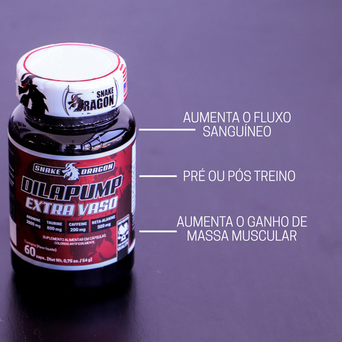 Dilapump Vasodilator, Pote 60 Cáps Sabor Sem Sabor