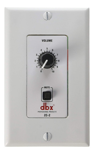 Dbx Zc-2 Controlador De Zona Montado En La Pared Blanco