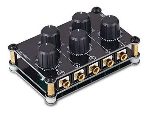 Mezcladora Douk Audio Mc5 Mini Portátil De 4 Canales -negro