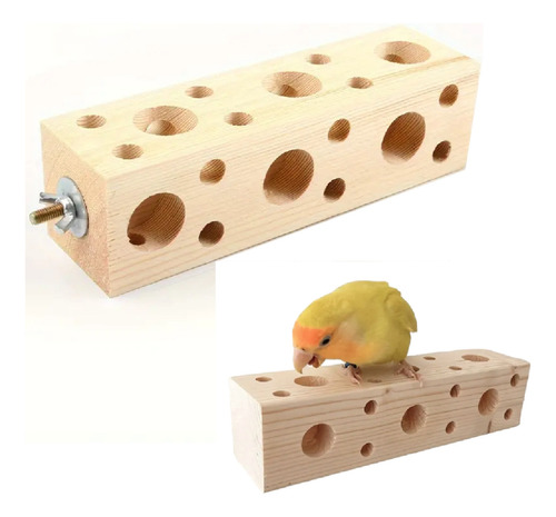 Percha De Madera Para Aves Pajaros Pericos Ninfas Resistente