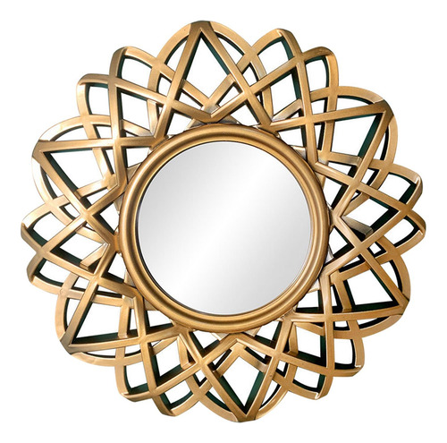 Espejo Circular Para Decoración De Pared, Arte De Dorado
