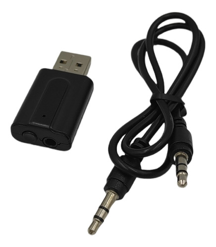 Bluetooth Para Auto Usb 2 En 1 Con Cable Plus 3.5 (3109)