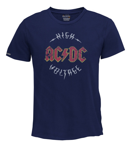 Camiseta Ac Dc Guitarra Roja Humo Acdc Rock Metal Bto