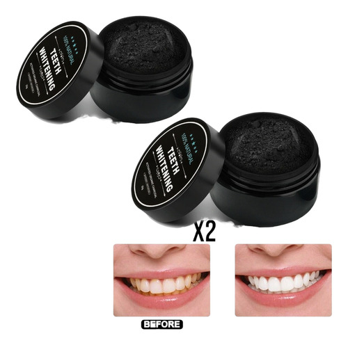 Carbon Activado Blanqueador de Dientes 100% Natural