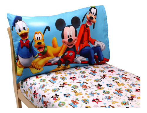 Disney Mickey Mouse Clubhouse - Juego De Sábanas Para Niños