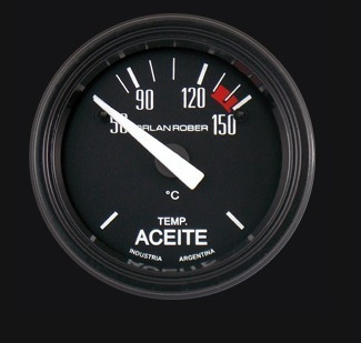 Reloj Temperatura De Aceite Orlan Rober Línea Classic 52mm