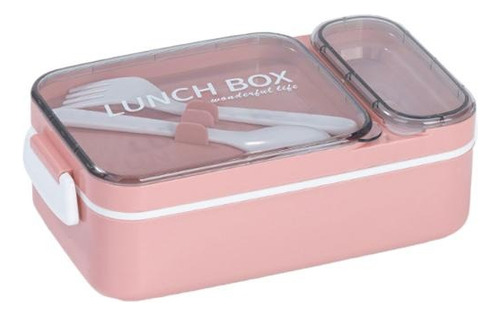 Lunchera Box Contenedor De Almacenamiento Con Compartimento 