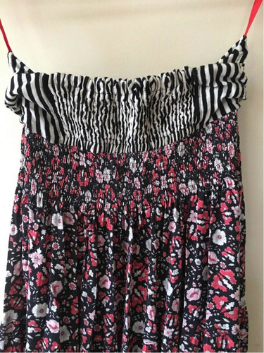Vestido De Verano Strapless Floreado | Cuotas sin interés Vestido De Verano Strapless Floreado | Cuotas sin interés