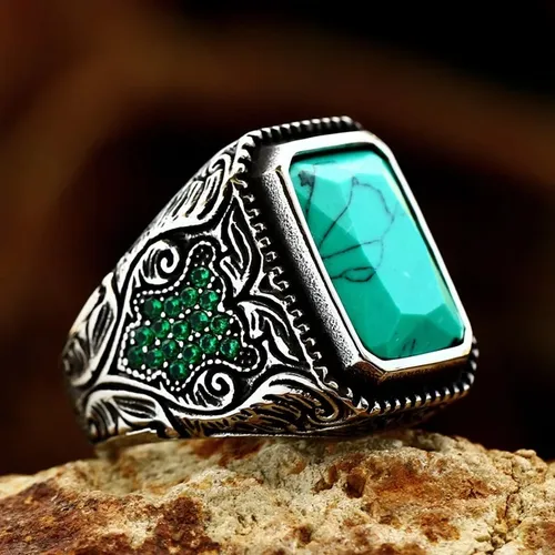 Anillo hombre turquesa hotsell