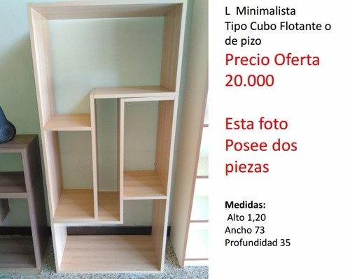 L Minimalista Tipo Cubo Flotante O De Piso Repisas