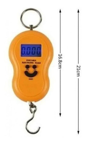 Imagem 3 de 7 de Balança Digital Portátil De Mão Até 50kg Para Malas Ou Pesca