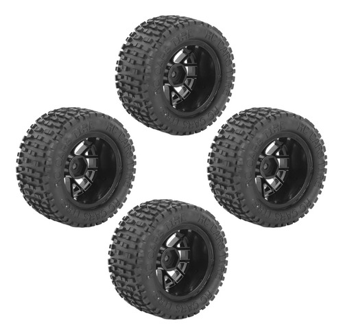 Rueda Universal De Camión Rc Rubber Tire De 4 Piezas Para 1: