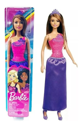 Barbie Morocha Princesa Básica Muñeca Original Mattel