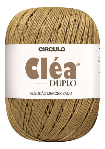 Linha Cléa Duplo Circulo Com 150g 508mts 100% Algodão Cor 7076- Caramelito
