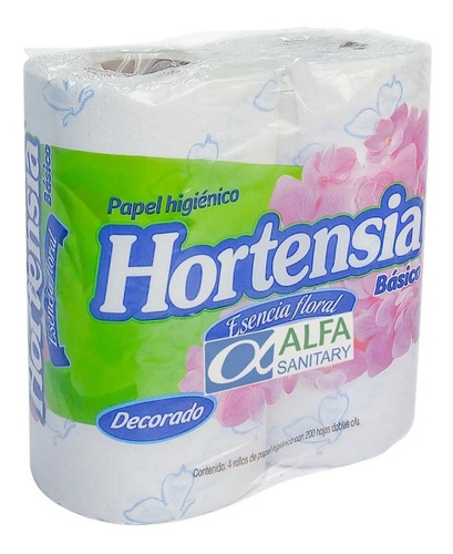 Higiénico Hortensia Básico 4 Piezas
