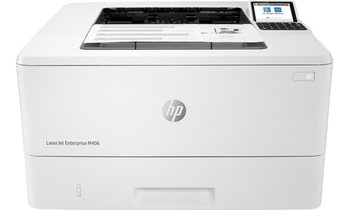 Impresora Hp Laserjet Enterprise M406dn Monocromatica Rj45 Color Blanco/Gris