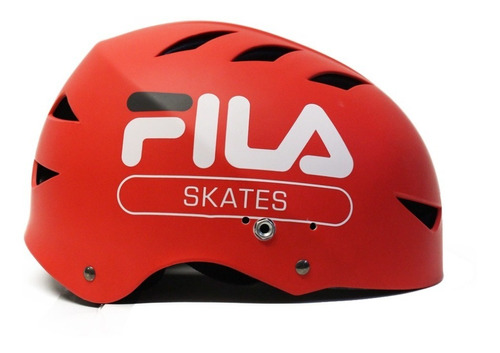 Casco Patines Fila Rojo Pro Ajustable Talla Ch (51-54cm)