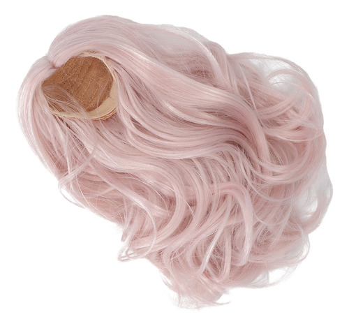Pink Doll Wig 1/6 Ball Jointed Hair Soft Silk Easy Styling