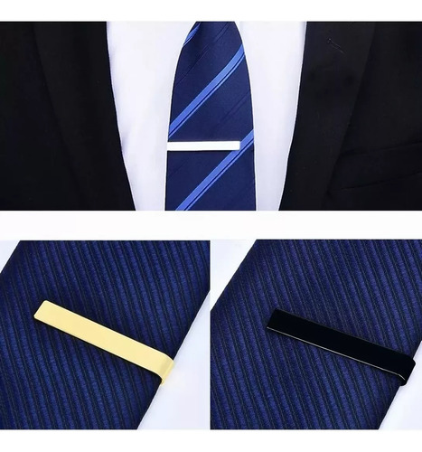 Set De 3 Clips Para Corbatas Business, Classic Wedding