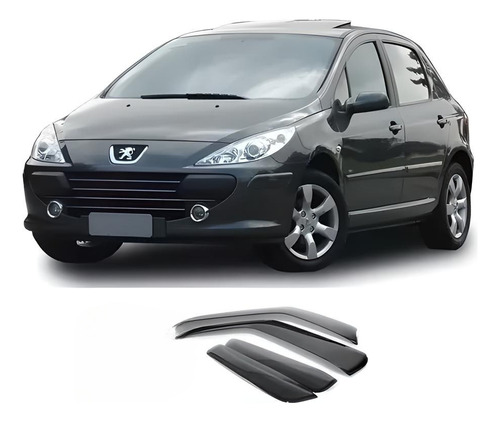 Defletor Calha Protetor De Chuva Para 307 Hatch E Sedan 4p