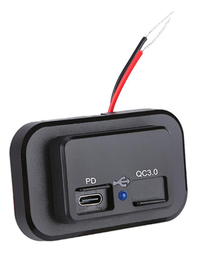 Enchufe De Cargador Rápido Para Coche Pd C Qc3.0 Puerto Usb