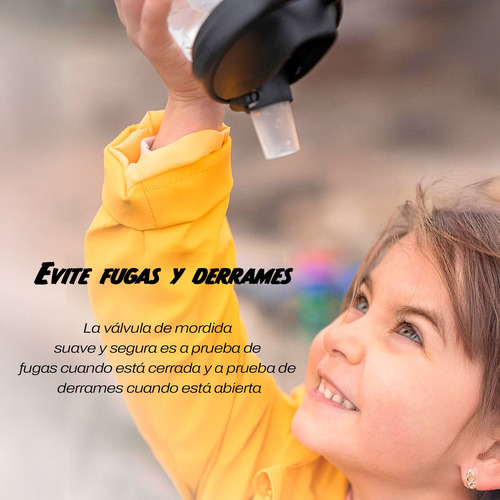 Botella De Agua Camelbak Eddy Kids Con Popote Anti Derrames