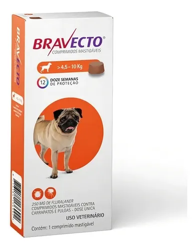 comprar Bravecto Antipulgas E Carrapatos P Cães De 4,5 A 10 Kg Comprimido Mastigável