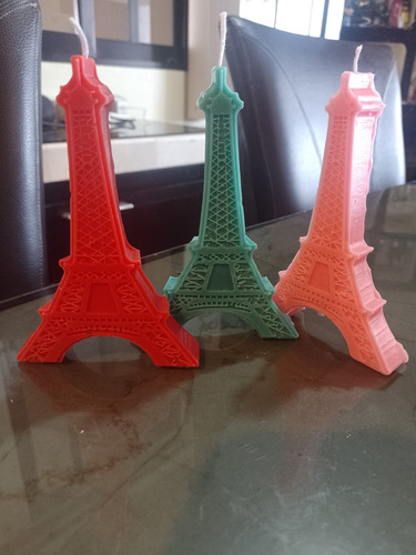 Recuerdo Xv Años, Vela Aromática, Torre Eiffel 20 Pzs