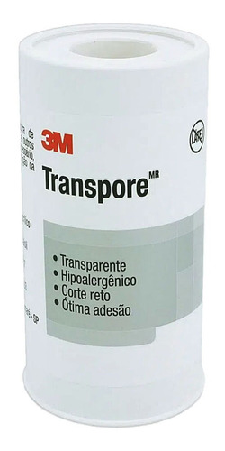 Transpore 3m Fita Para Curativos, 1rolo Grande De 100mm×4,5m