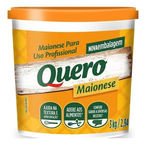 Maionese 3kg - Quero - Heinz