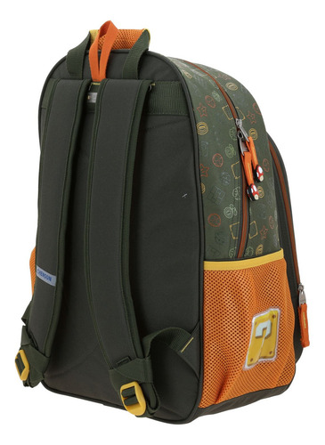 Mochila Grande Escolar Chenson Super Mario Thorin Bowser Para Niño Primaria Color Verde Diseño De La Tela Termoformado