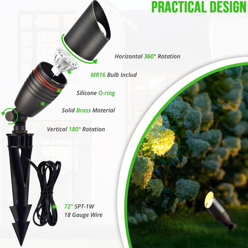 Focos Led De Bajo Voltaje Para Exteriores, Paquete De 4 Foco