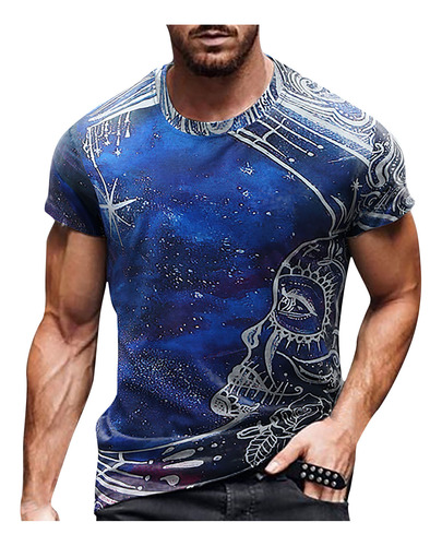 Camiseta Unisex De Uso Diario Para Hombre, Estampado Creativ